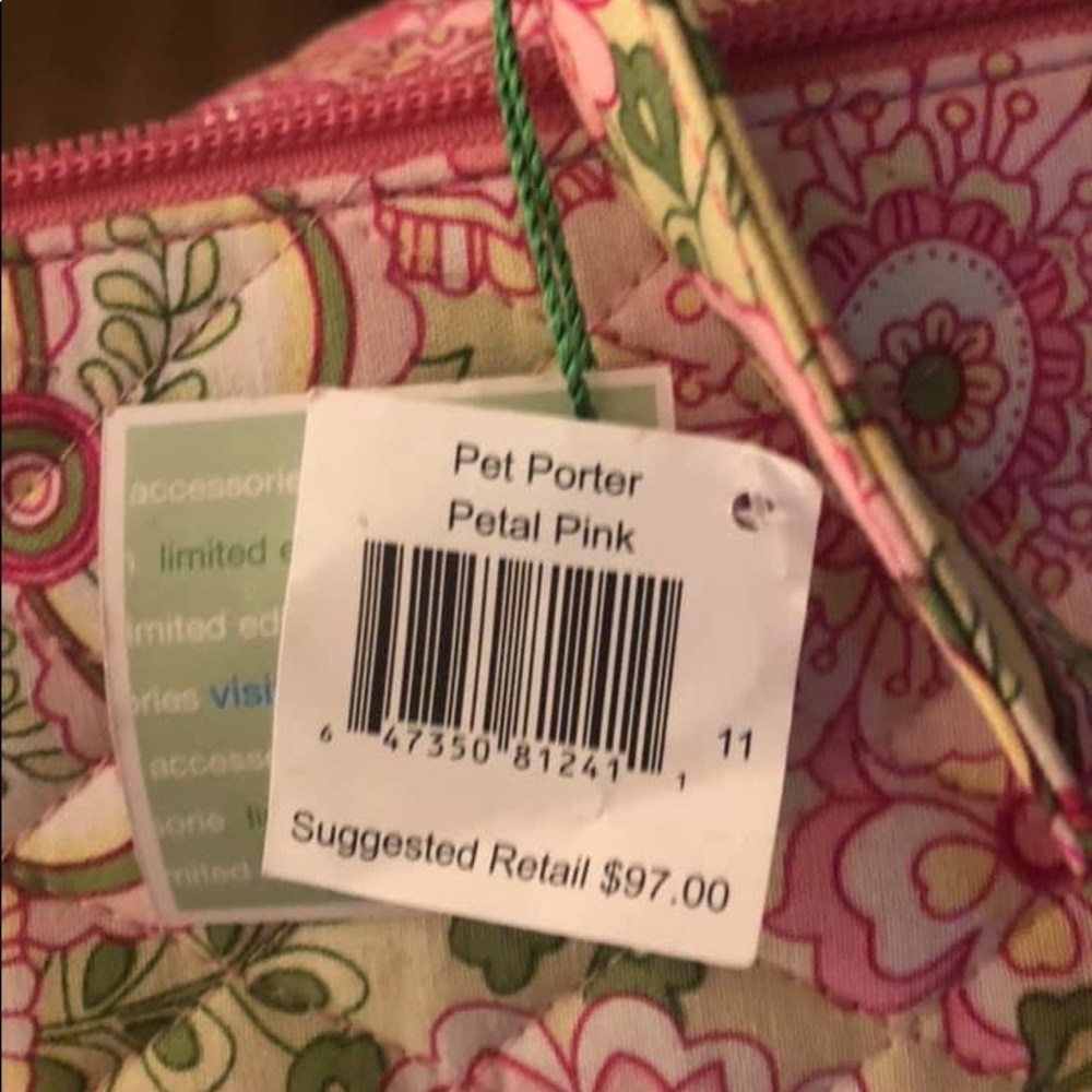 Vera Bradley Petal Pink Pet Carrier